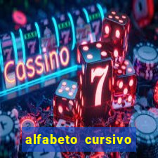 alfabeto cursivo para treinar caligrafia